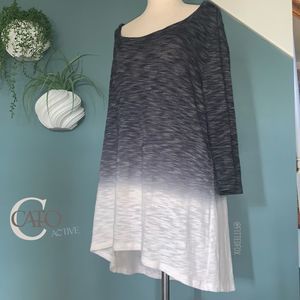 CATO ACTIVE TOP | 3/4 SLEEVE CUT OUT BACK | LIKE NEW | NO FLAWS | XL